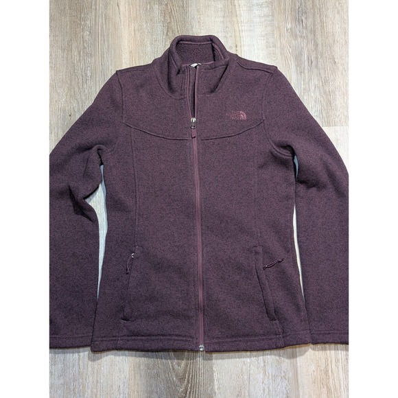 The North Face Womens M Plum Purple Full Zip Fleece Jacket - Picture 2 of 8